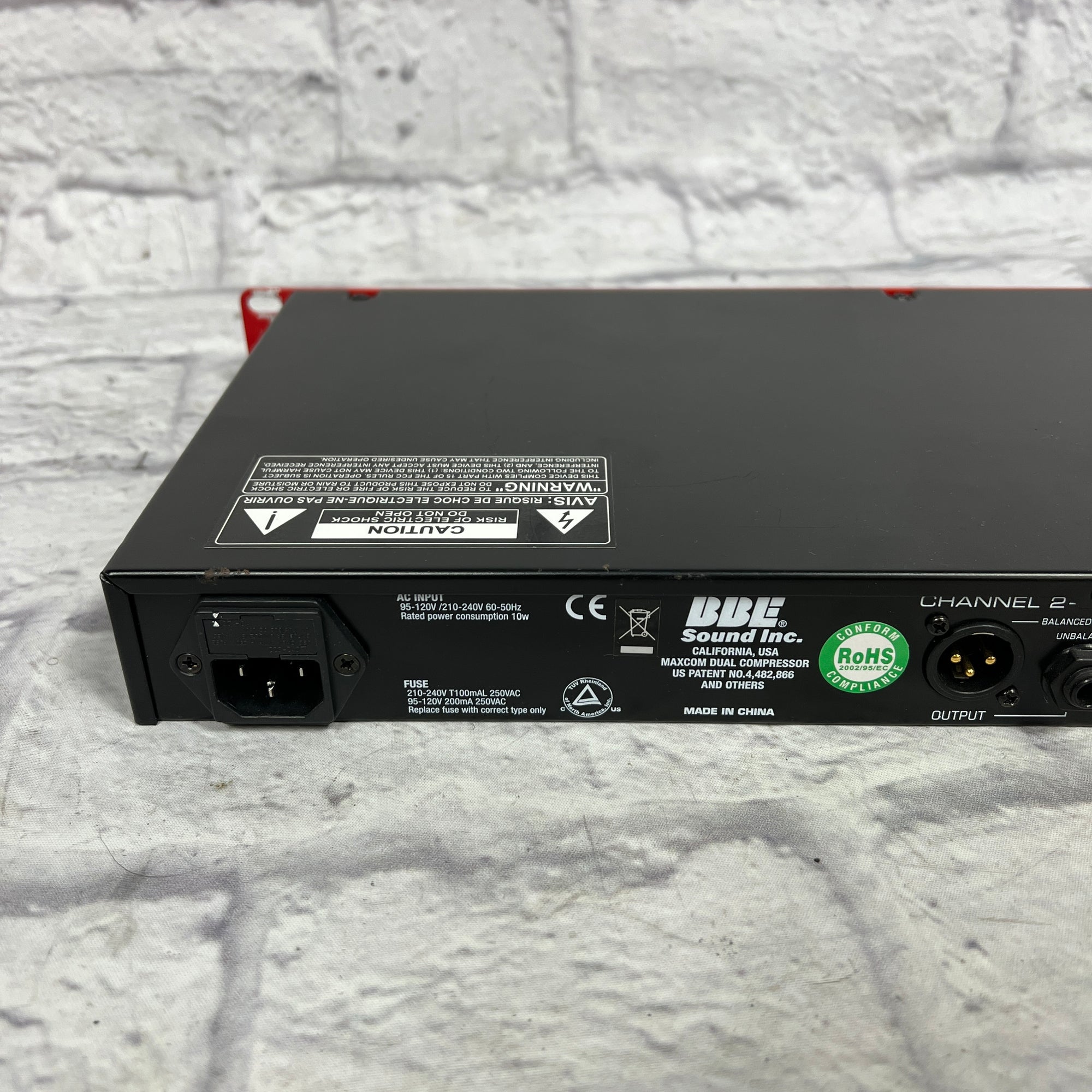 BBE Maxcom Dual Rack Compressor - Evolution Music