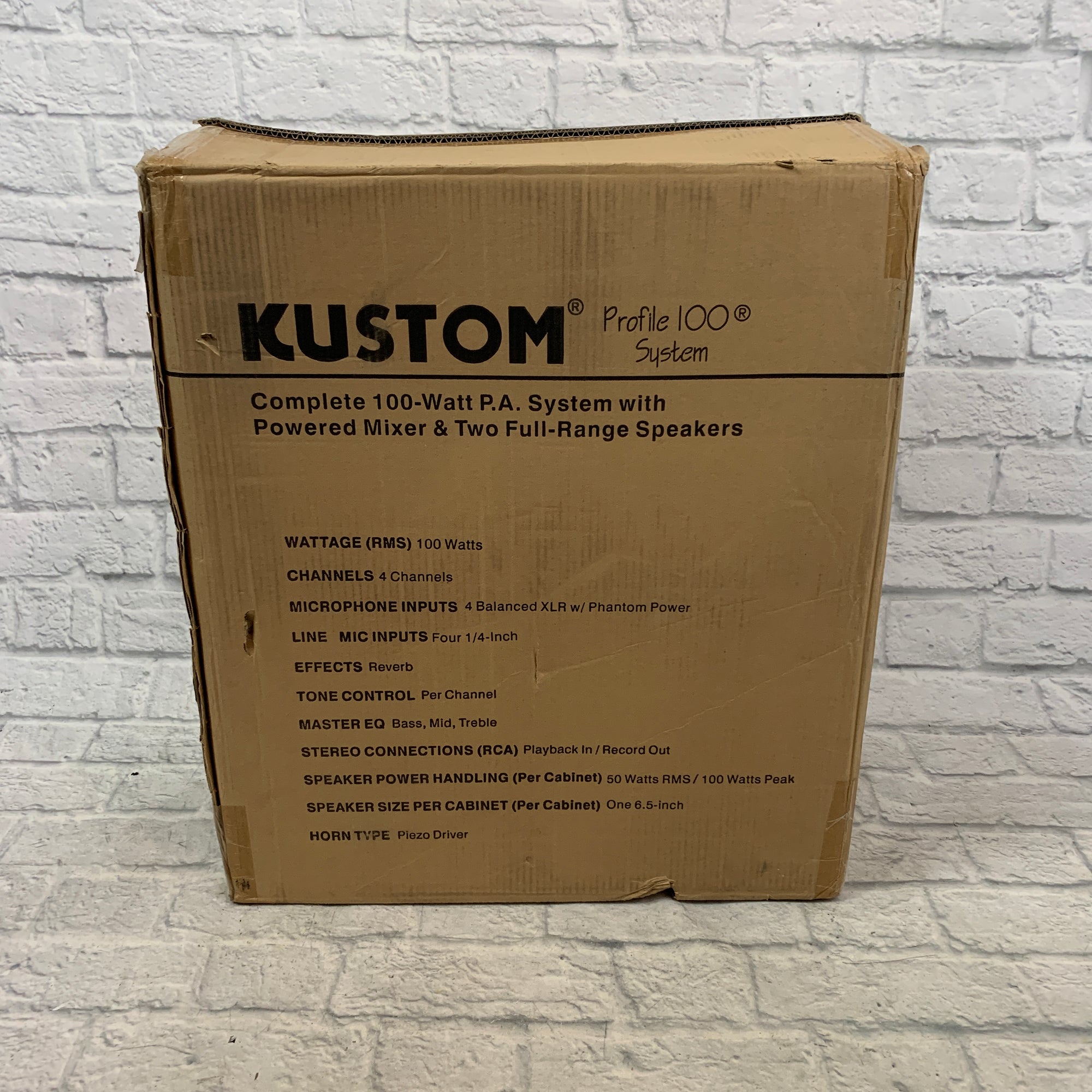 Kustom Profile 100 All in One Portable PA System - New Old Stock