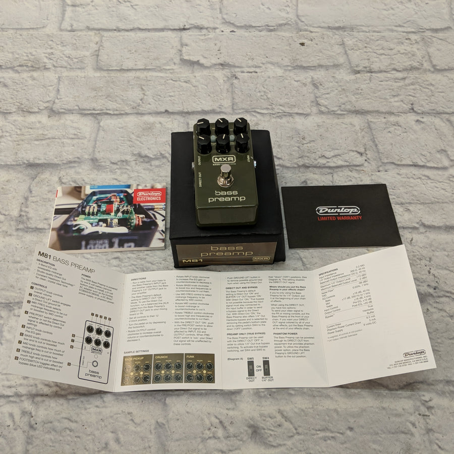 MXR Bass Preamp Pedal