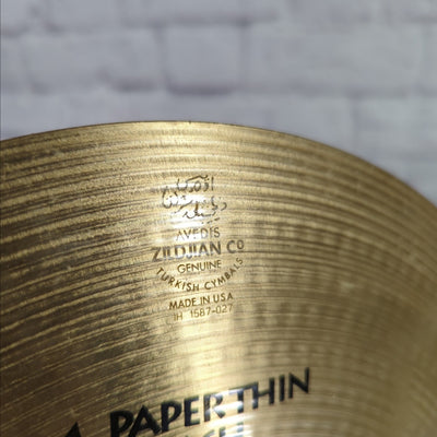 Zildjian 14 Paper Thin Crash Cymbal