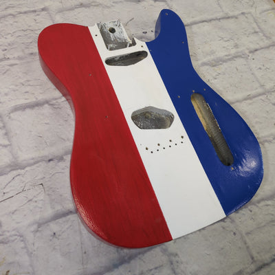 Unknown Red White Blue Telecaster Body