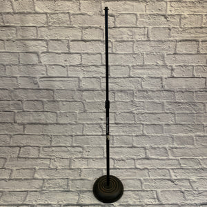 On Stage Stands Straight Mic Stand w/ Round Base