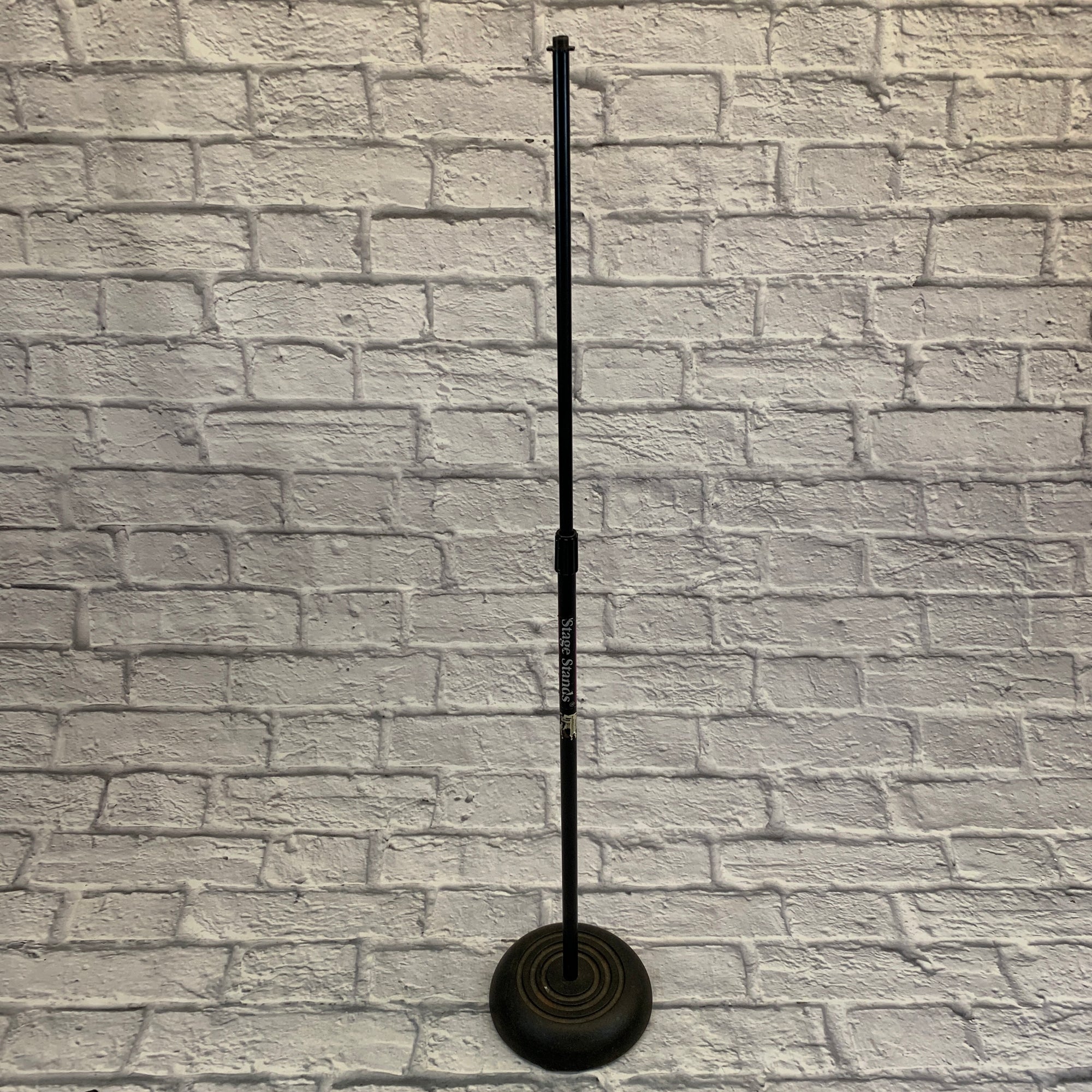 On Stage Stands Straight Mic Stand w/ Round Base