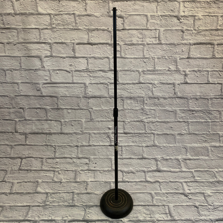 On Stage Stands Straight Mic Stand w/ Round Base