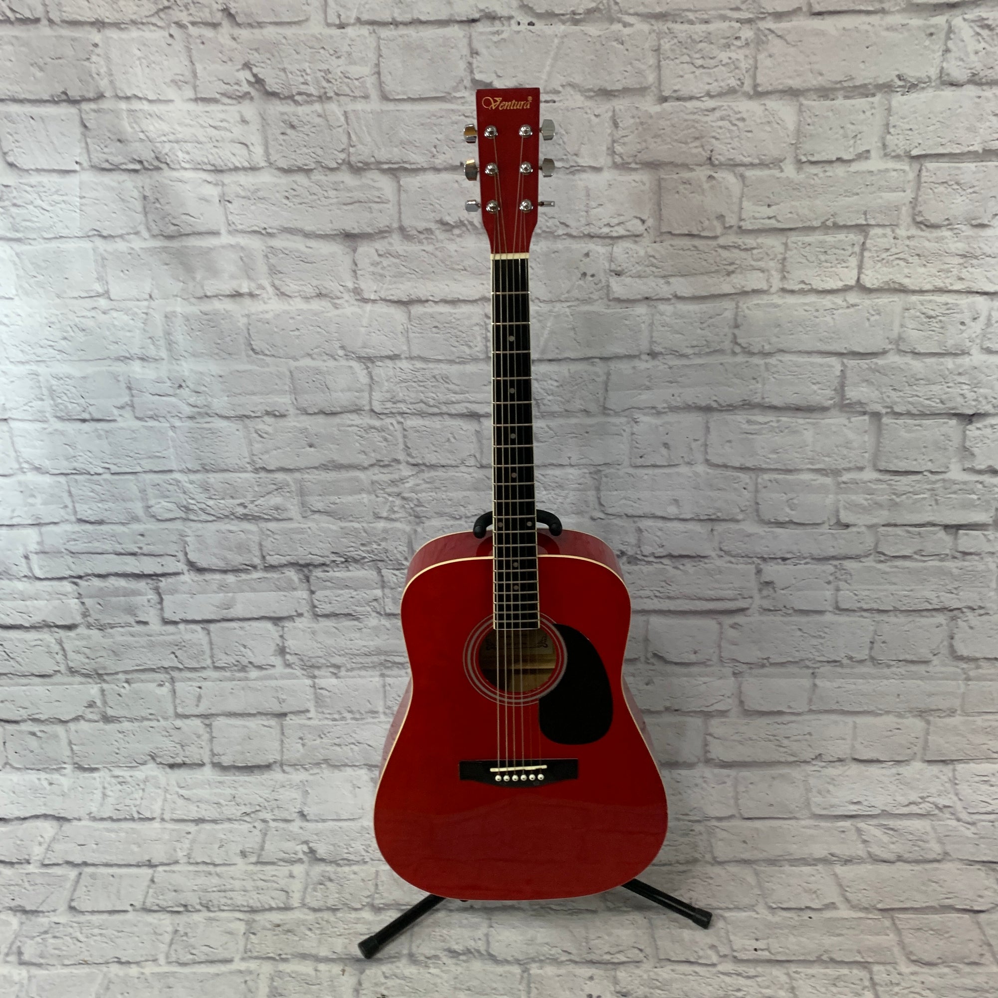 Ventura VWDO Red Acoustic Guitar