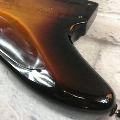 Squier Vintage Sunburst Jaguar Loaded Bass Body