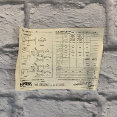 Vintage Fostex T10 Stereo Headphones