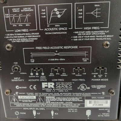 Mackie HR824 Active Studio Monitor Pair