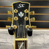 SX Left Handed Semi Hollow Electric Guitar with Case Semi Hollow