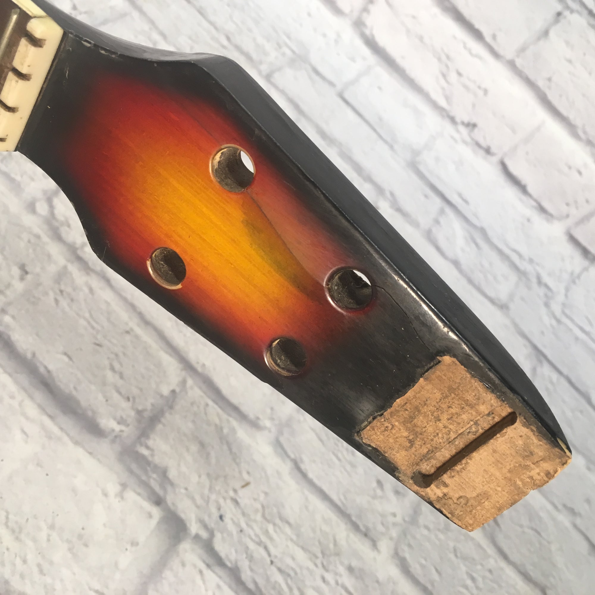 Vintage 1960s Short Scale Bass Guitar Neck (G) Rosewood Fretboard Made in Japan