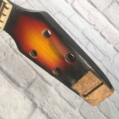 Vintage 1960s Short Scale Bass Guitar Neck (G) Rosewood Fretboard Made in Japan