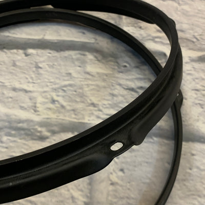 5-Lug 12" Metal Drum Hoop Pair Black