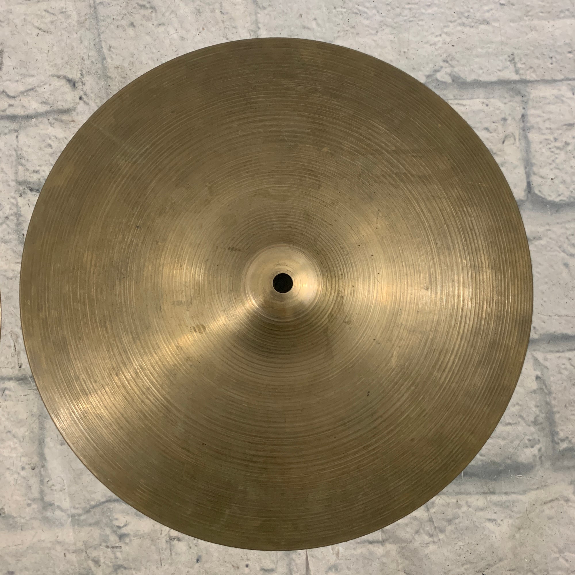 Vintage 70s 'Thin Stamp' Zildjian 14" Hi Hat Cymbal Pair