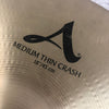 Zildjian 18 A Medium Thin Crash Cymbal