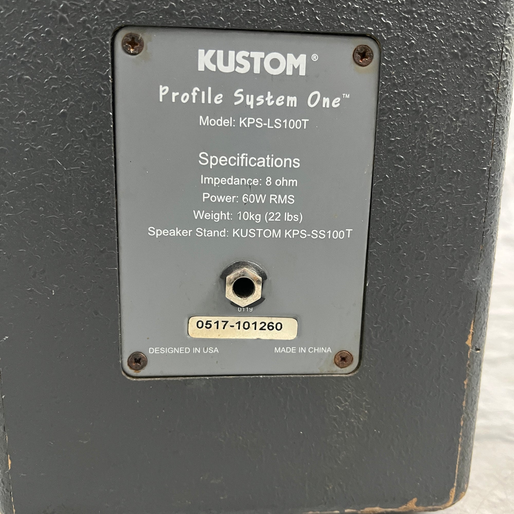 Kustom KPS-LS100T Speaker Cabinet