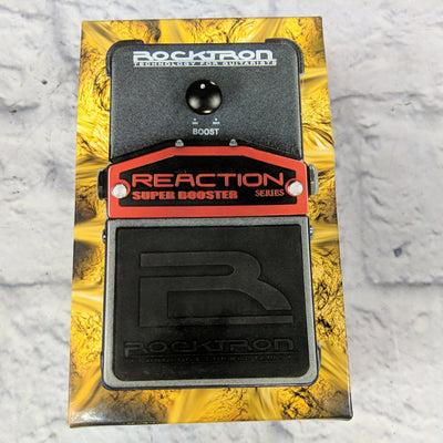 Rocktron Reaction Super Booster Overdrive Pedal- New Old Stock!