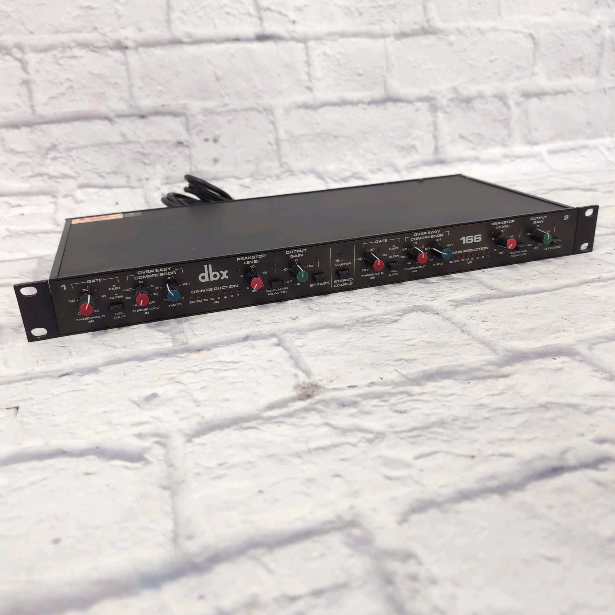 DBX 166 2-Channel Stereo Compressor Limiter - Evolution Music DBX 166 2-Channel Stereo Compressor Limiter - Evolution Music