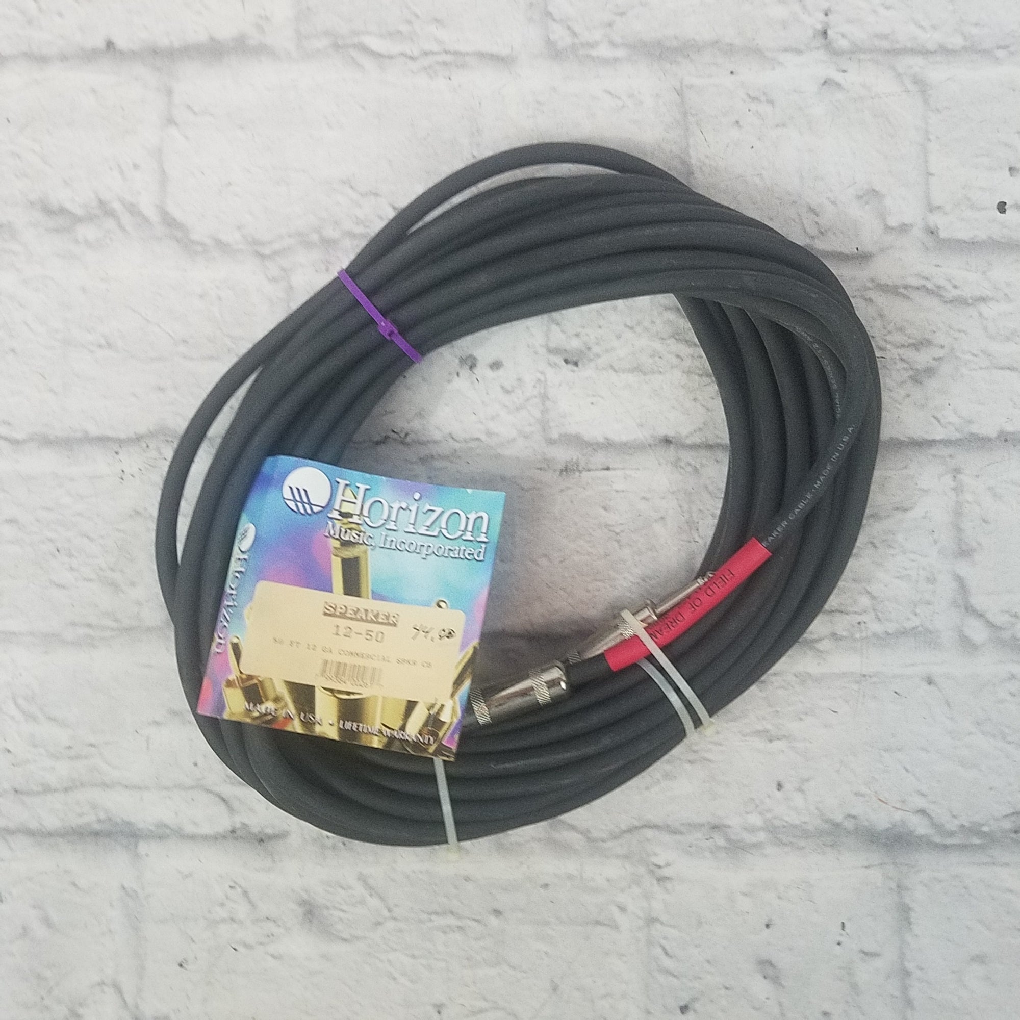 Horizon 50ft 12 GA Commercial Speaker Cable