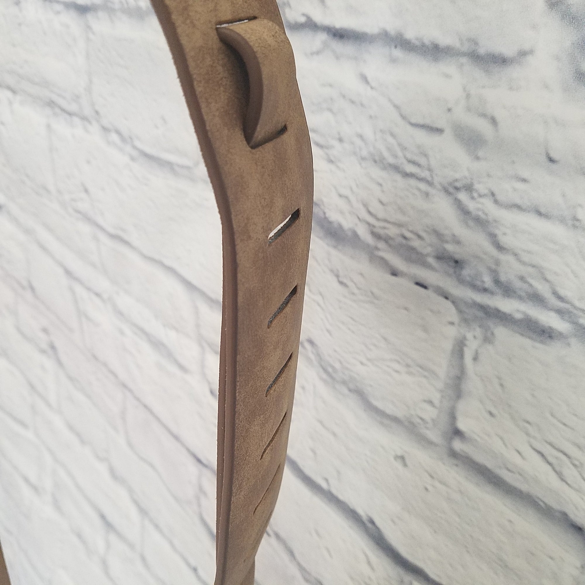 D'Addario 2.5 Leather Guitar Strap Tan
