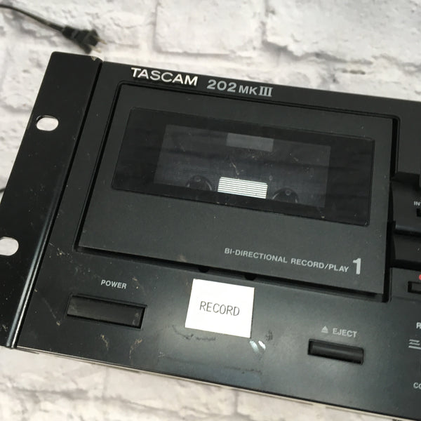 Tascam 202 MKIII Dual Cassette Recorder AsIs Evolution Music