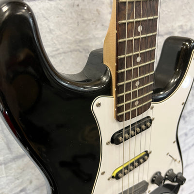 Squier Bullet Strat w/ Black Sparkle body w/ hot rails in bridge Electric Guitar