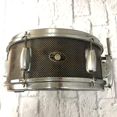 Vintage 1959 Slingerland Radio King Gold Veil Ebony 13 Snare
