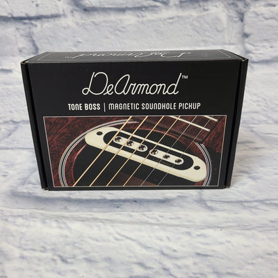 DeArmond Tone Boss Magnetic Passive Soundhole Pickup for Acoustic Guitar in Cream
