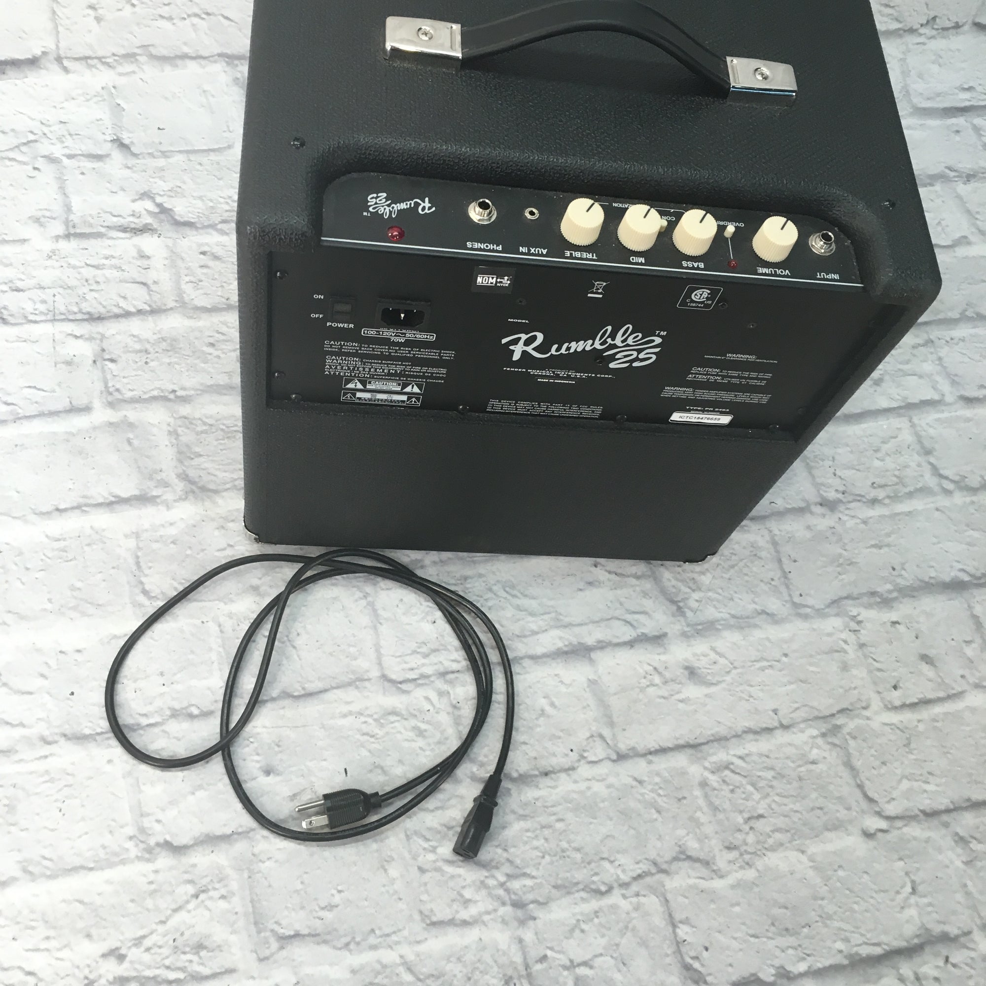 Fender Rumble 25 25w Bass Combo Amplifier