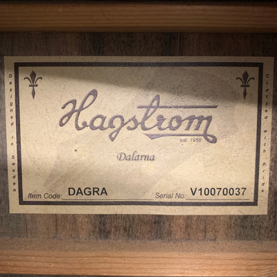 Vintage Hagstrom Dalarna DAGRA Acoustic Guitar 1970's
