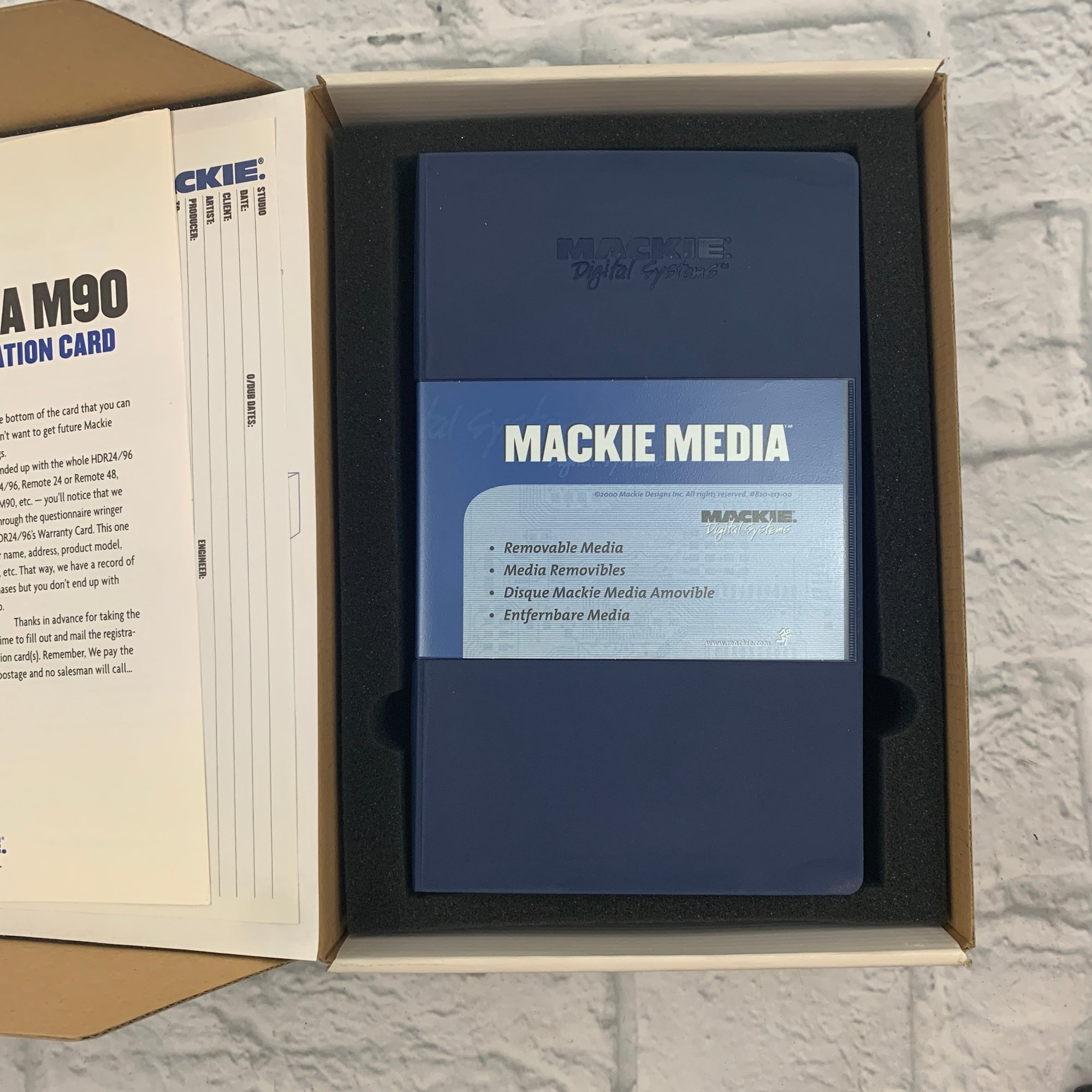 Mackie Media M90 Removable Hard Drive
