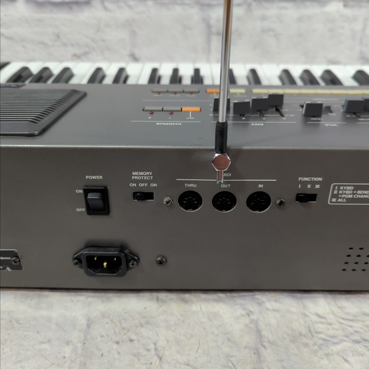 Vintage 1980s Roland HS-60 SynthPlus 60 Synthesizer with Case