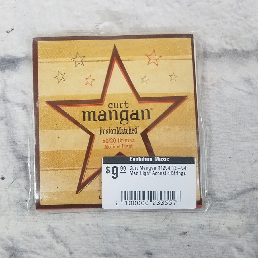 Curt Mangan 31254 12-54 Med Light Acoustic Strings