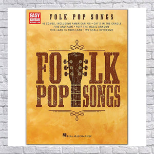 Hal Leonard Folk Pop Songs For Easy Guitar