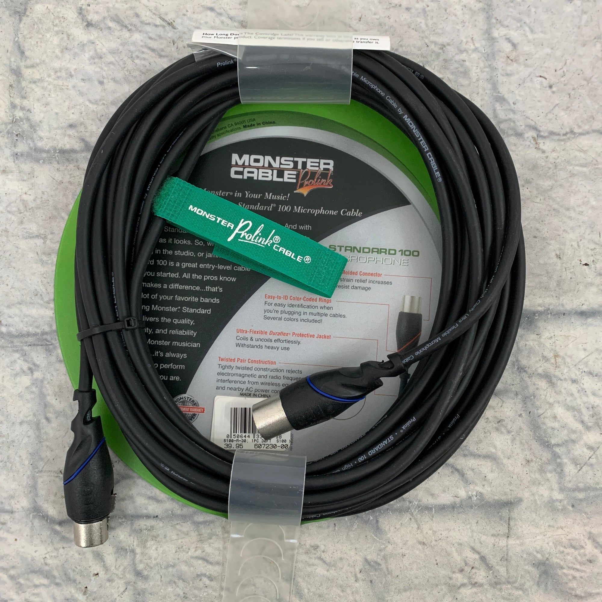 Monster Prolink XLR Cable 30ft