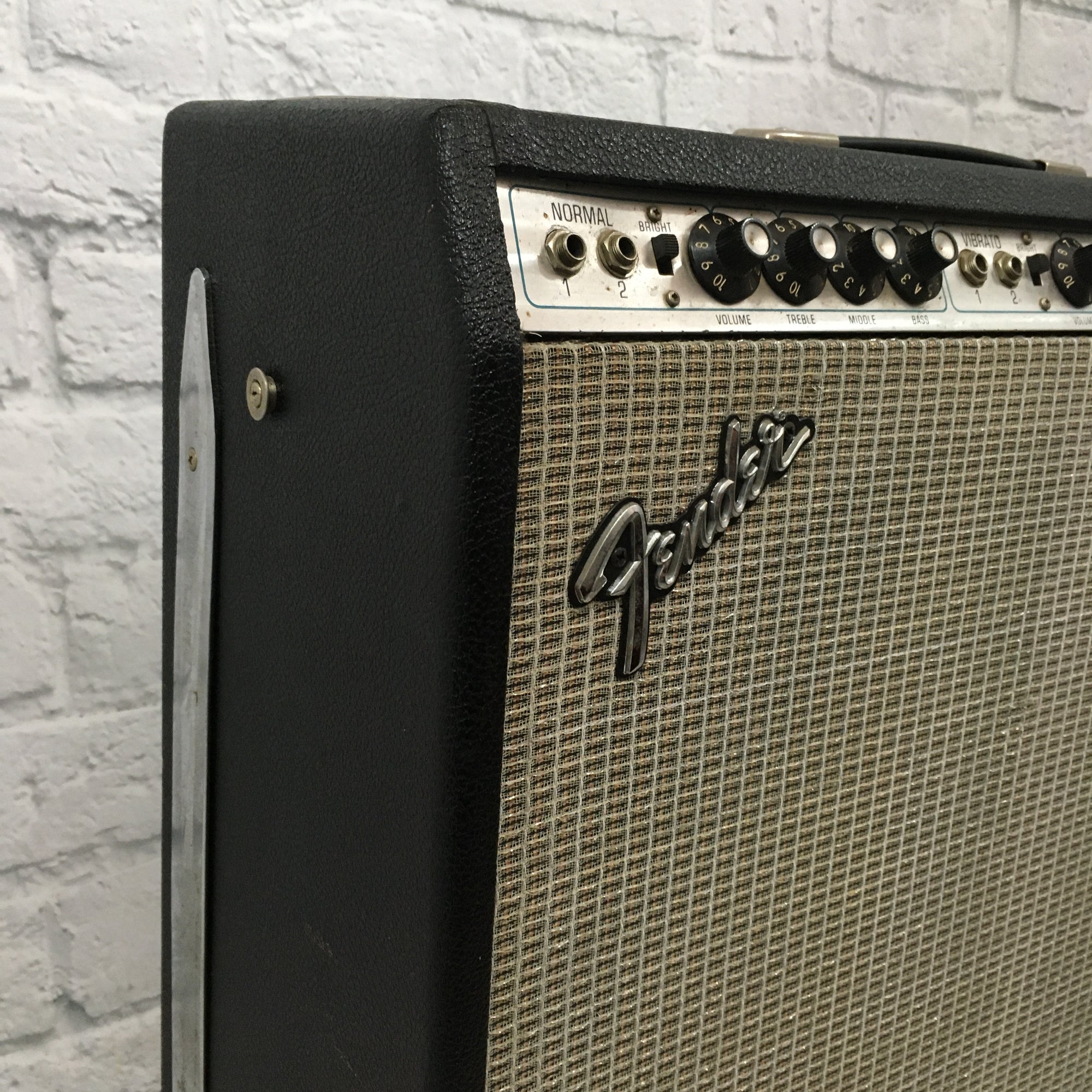 1976 Fender Twin Reverb "Silverface" Combo Amp w/ Original Cover