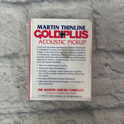 Martin Thinline Gold Plus + Goldplus Acoustic Guitar Pickup - New Old Stock!