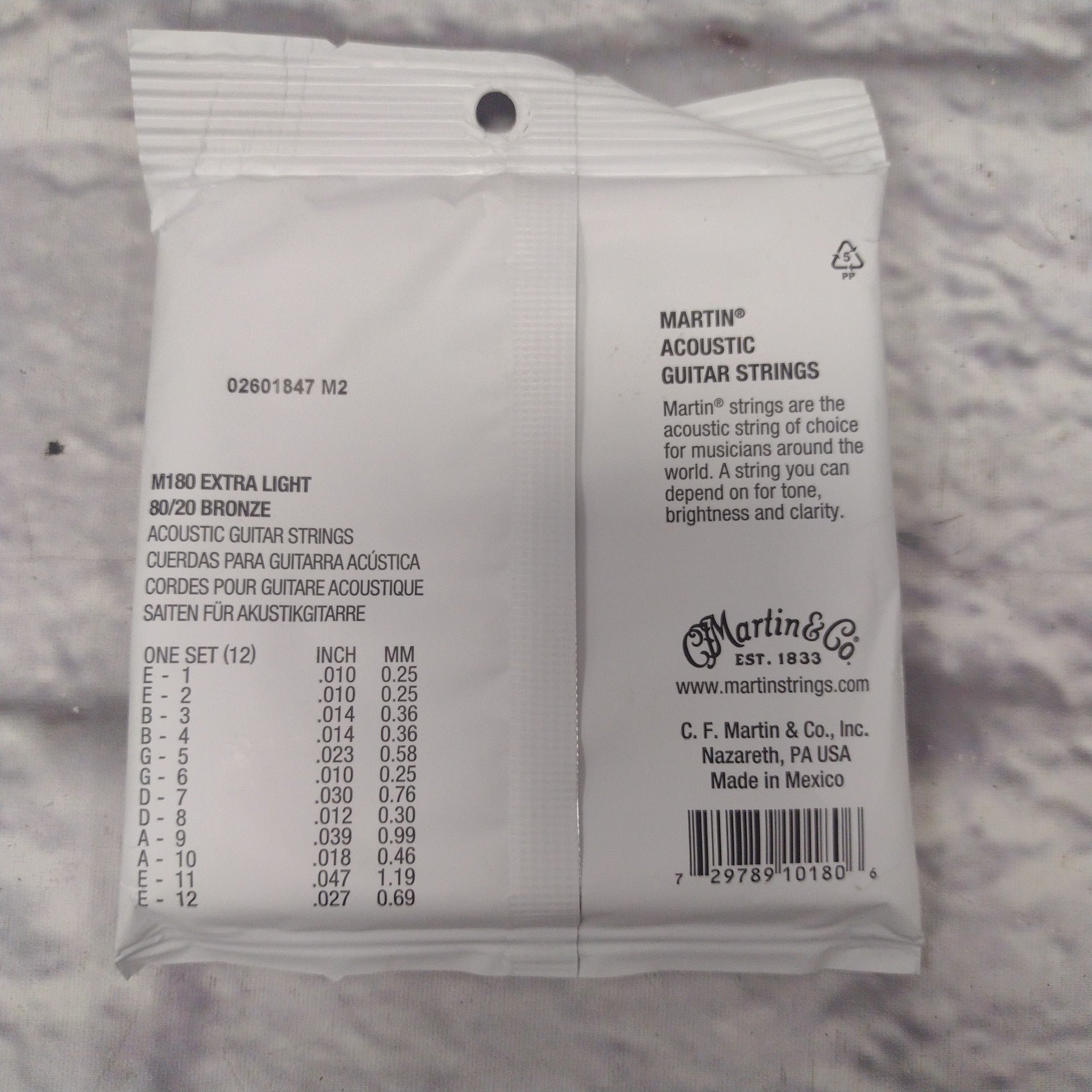 Martin Extra Light M180 80/20 12 String Pack