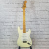 Vintage 1988 Fender White Stratocaster MIJ Made in Japan Electric Guitar with case