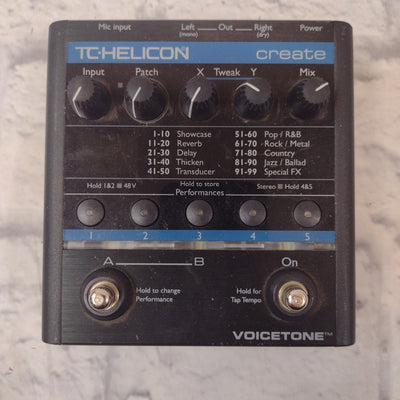 TC Helicon Voicetone Create Vocal Effects Processor