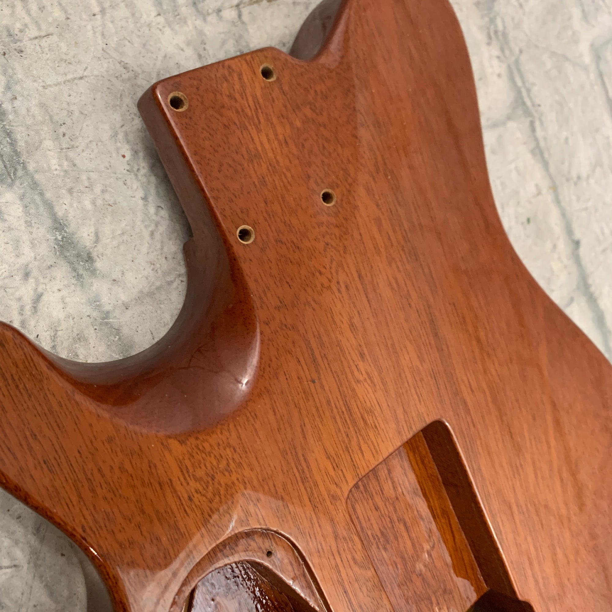 1990s Warmoth EVH Velocity Body - AAA Quilted Maple Figured Top over 1pc Honduras Mahogany
