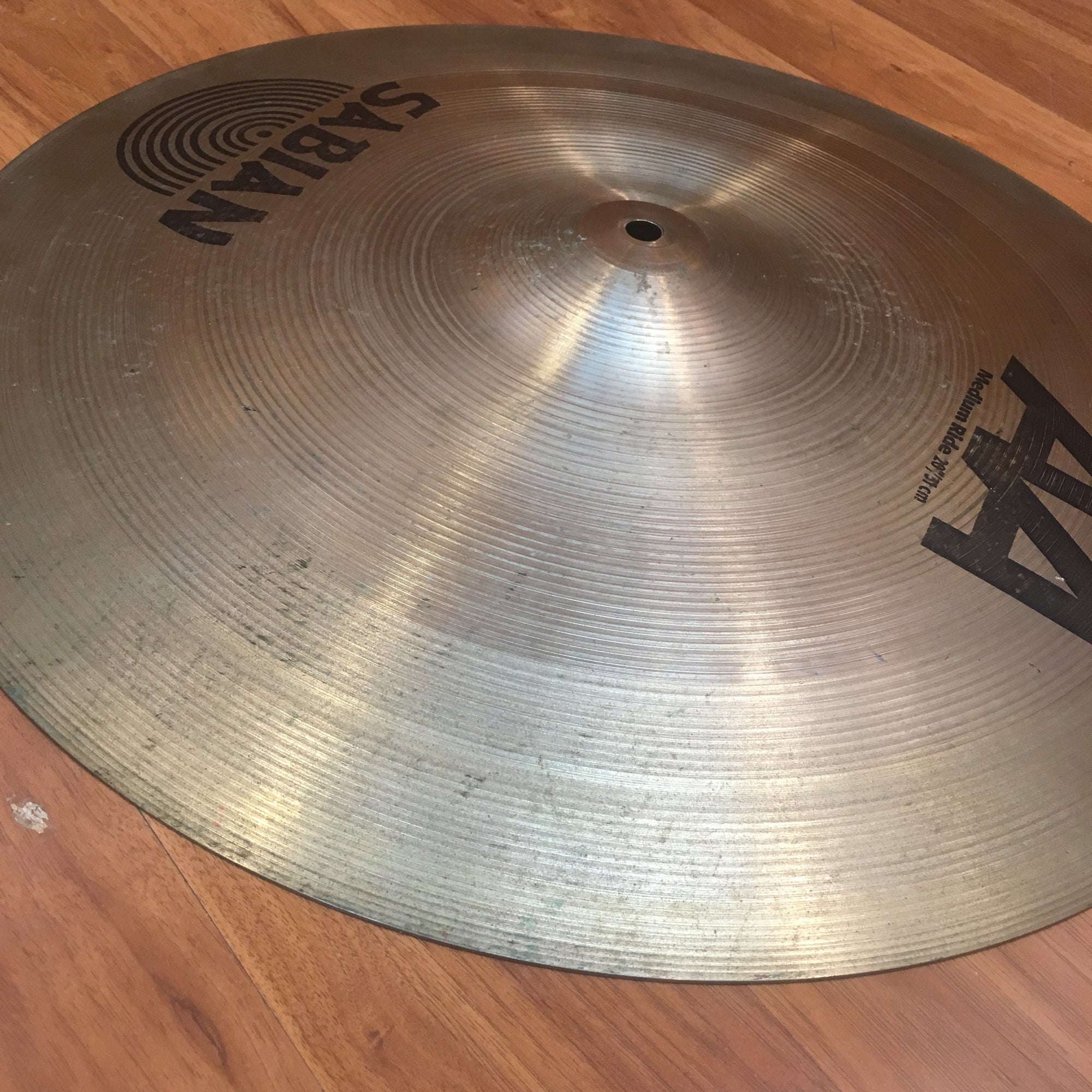 Sabian AA Medium Ride 20" Signed by Zildjian brothers