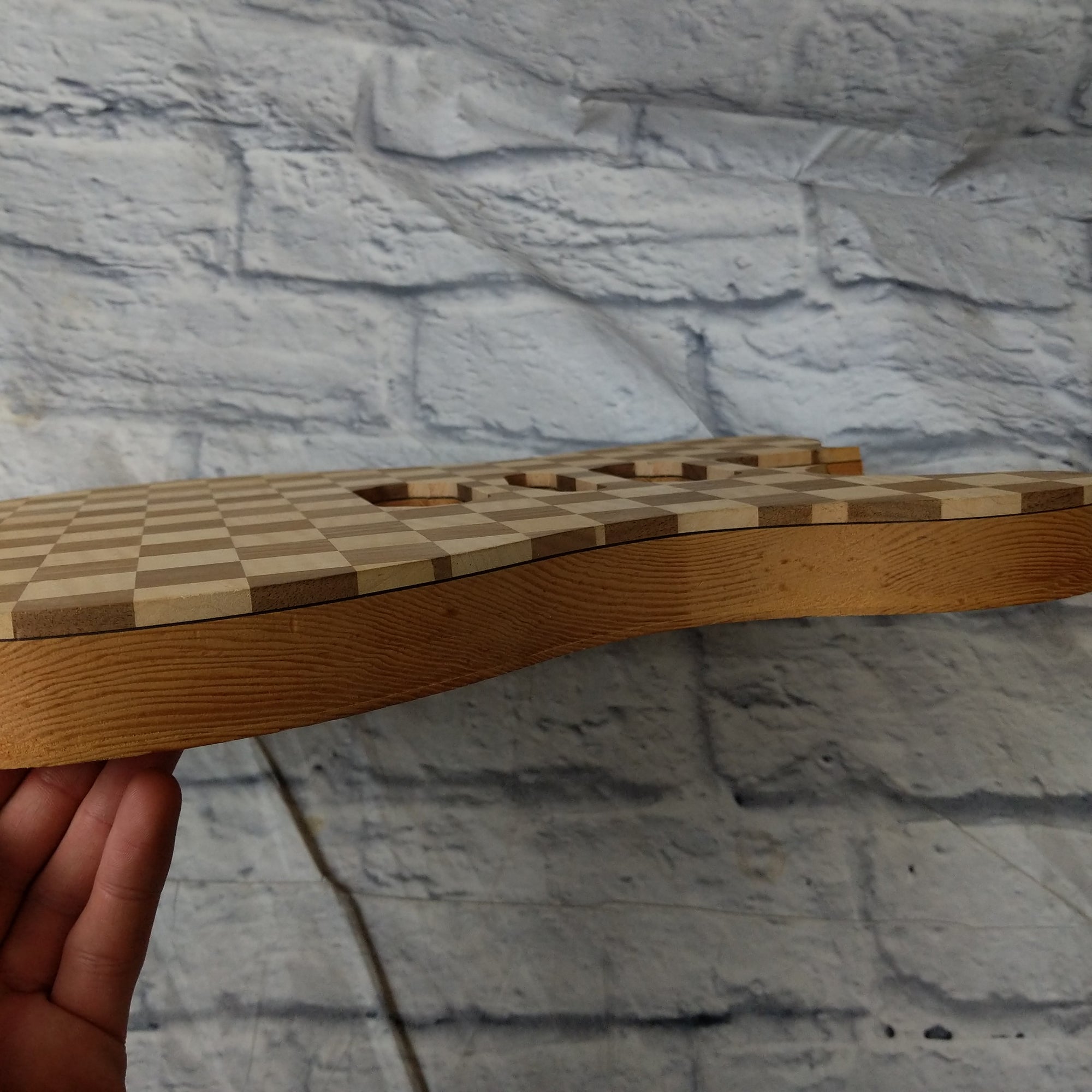 No Name Custom telecaster body - electric guitar checker pattern