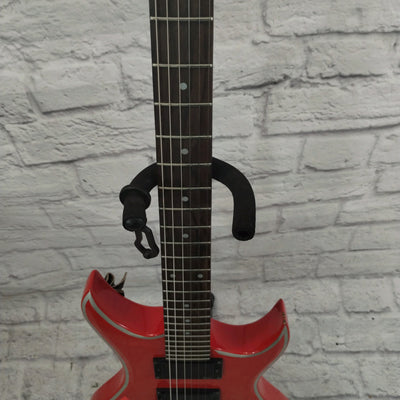 Phantom Guitars Warlock Style Electric Guitar Red W/EMGs