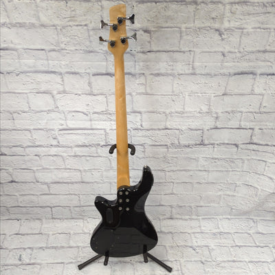 Pyle 4 String Bass Guitar w/ Built in Tuner - Silverburst