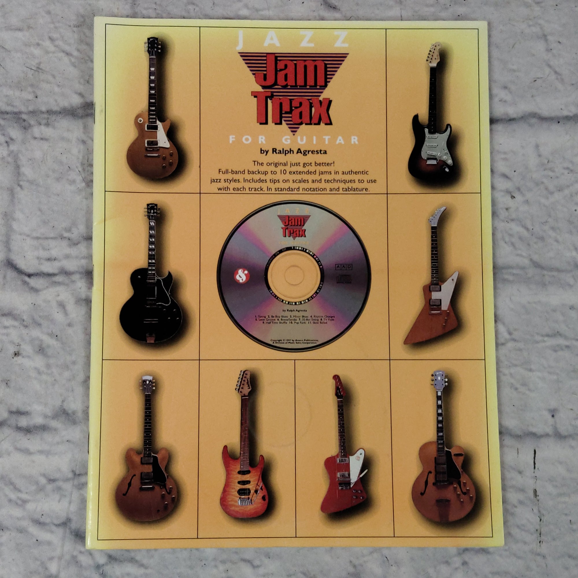 Jam Trax: Jazz For Guitar Tab Book and CD