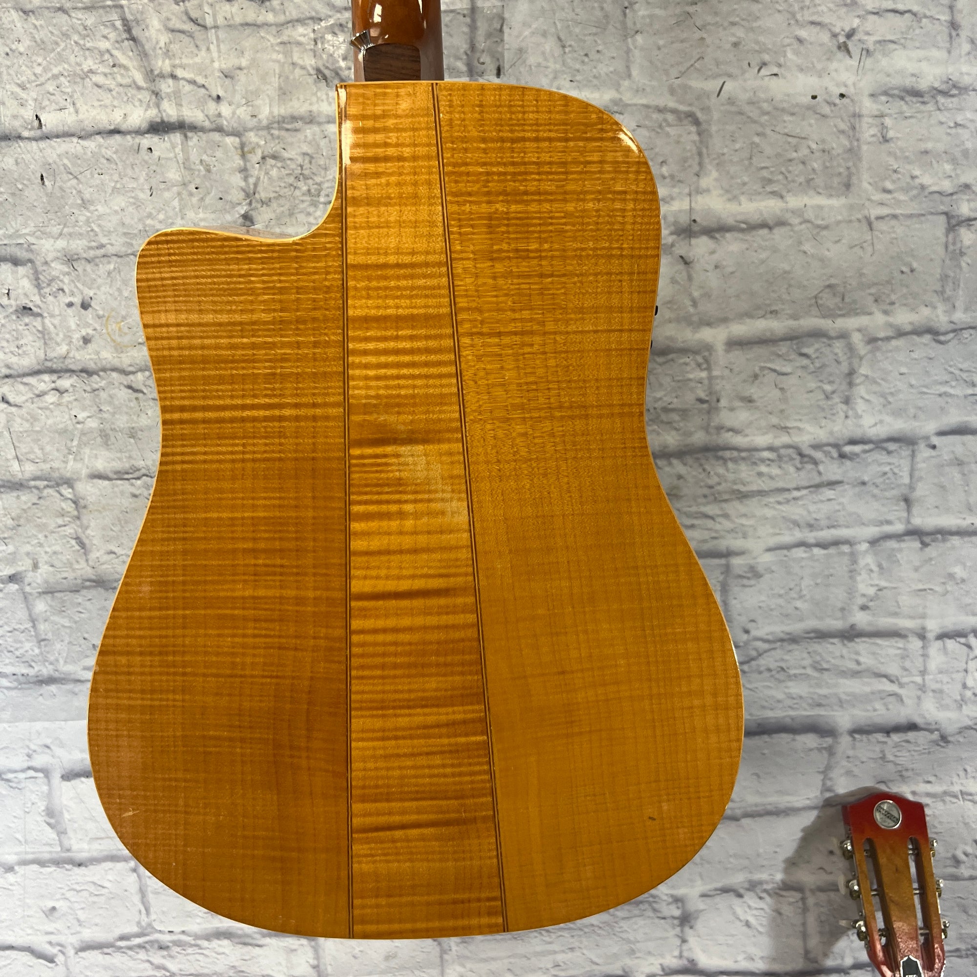 Simon Patrick Acoustic Guitar Parlor Model Used From Japan