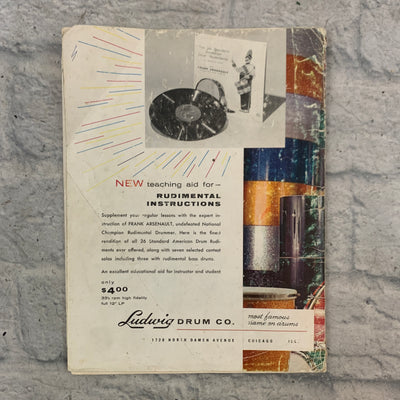 VINTAGE Paperback WFL Ludwig Drum Method Book One 1962