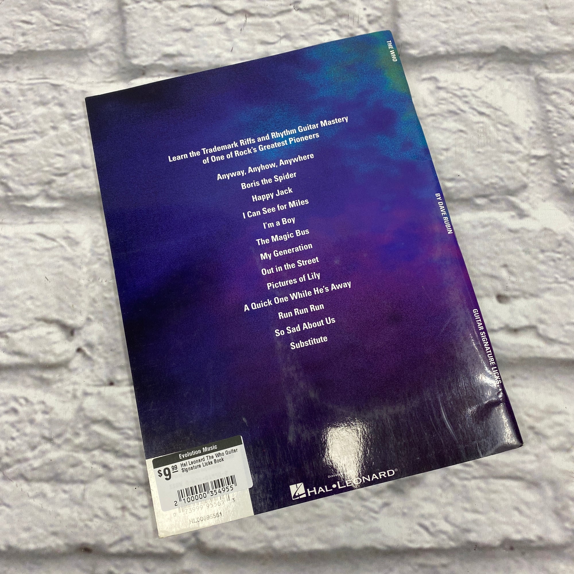 Hal Leonard The Who Guitar Signature Licks Book