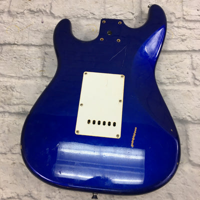 Unknown S Style Blue Electric Guitar Body