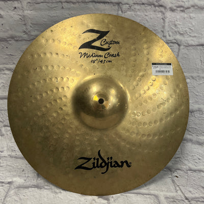 Zildjian z custom Crash Cymbal CRACKED AS IS